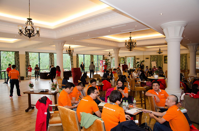 Hội nghị công ty coca cola tại khán phòng Baron